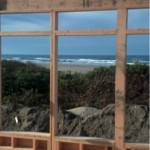 beach view through construction
